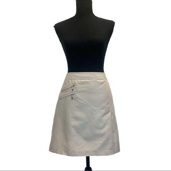 IZOD Golf beige tan brown skirt Sz 6 tennis - Picture 1 of 10